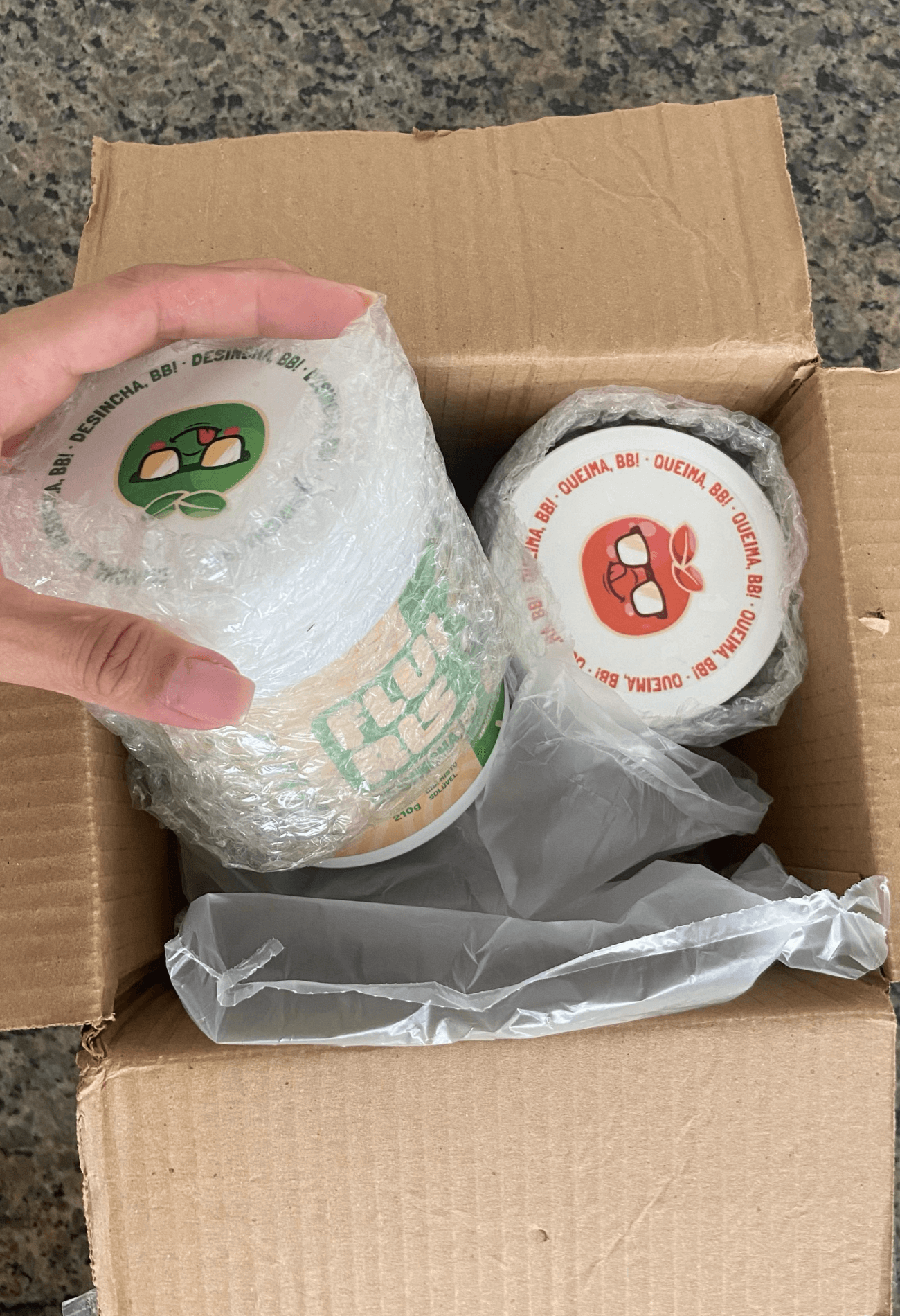 Fluiris Queima BB 210g – suplemento em pó sabor laranja da terra para queima de gordura e energia natural