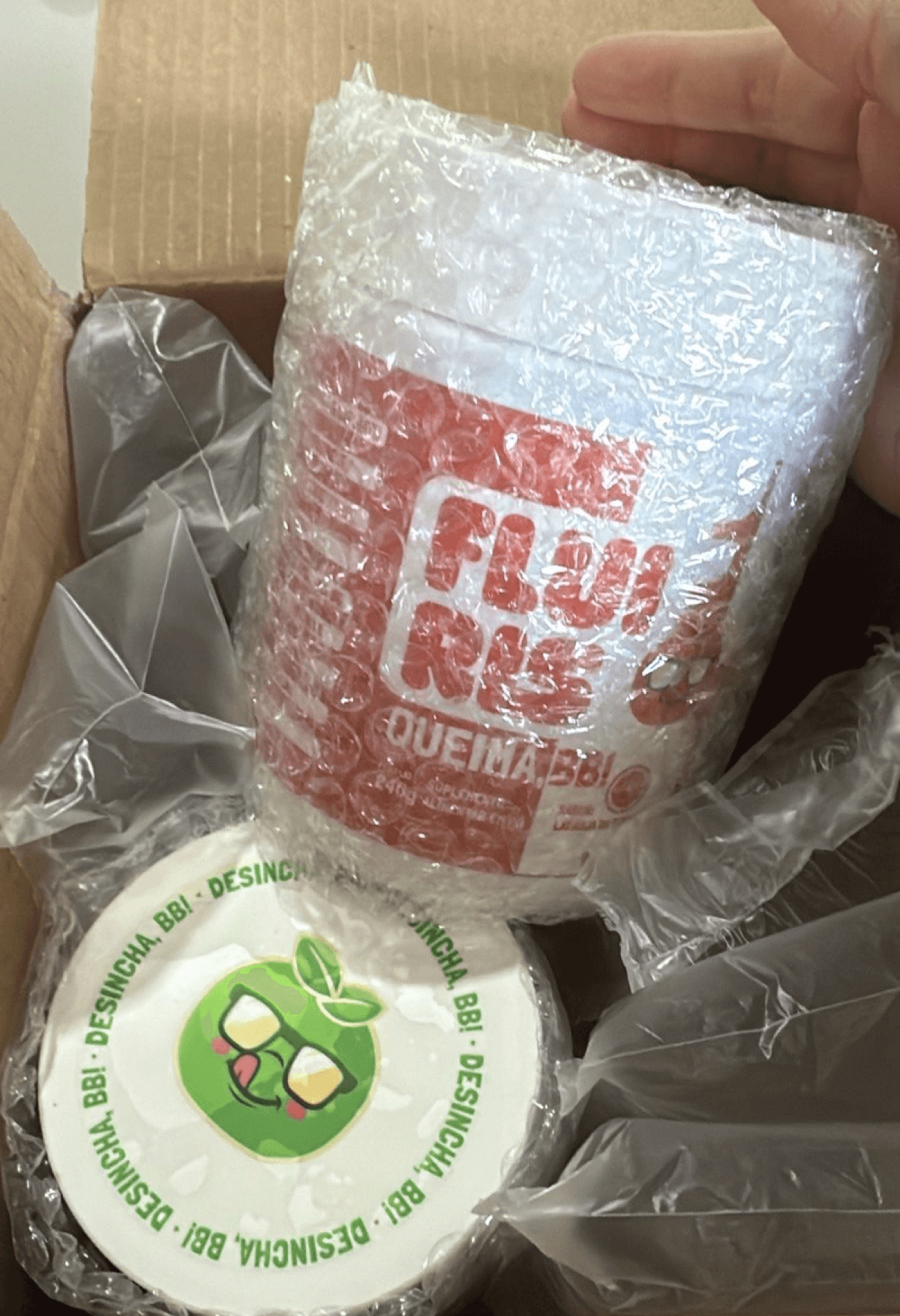 Fluiris Queima BB 210g – suplemento em pó sabor laranja da terra para queima de gordura e energia natural